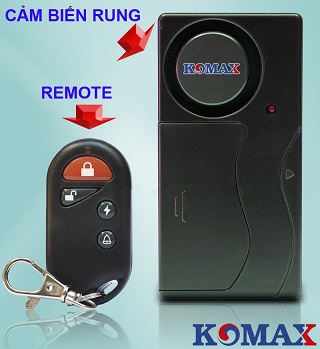 Báo trộm cảm biến rung kèm remote 